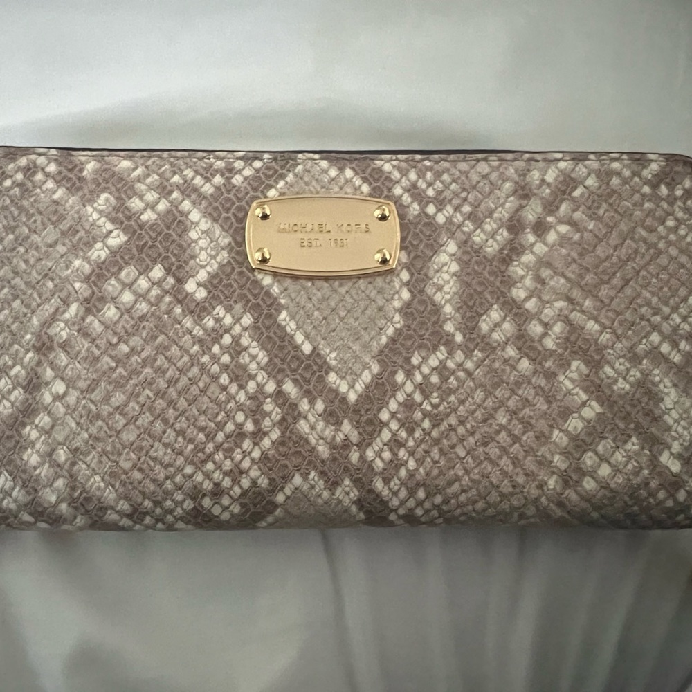 Snakeskin Michael Kohrs Wallet/Wristlet